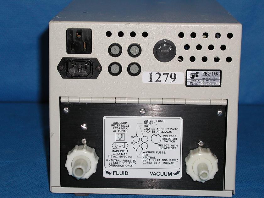 1279: Bio - Tek EL402 Microplate Washer, MicroPlate Reader / Washer, BioTek Instruments