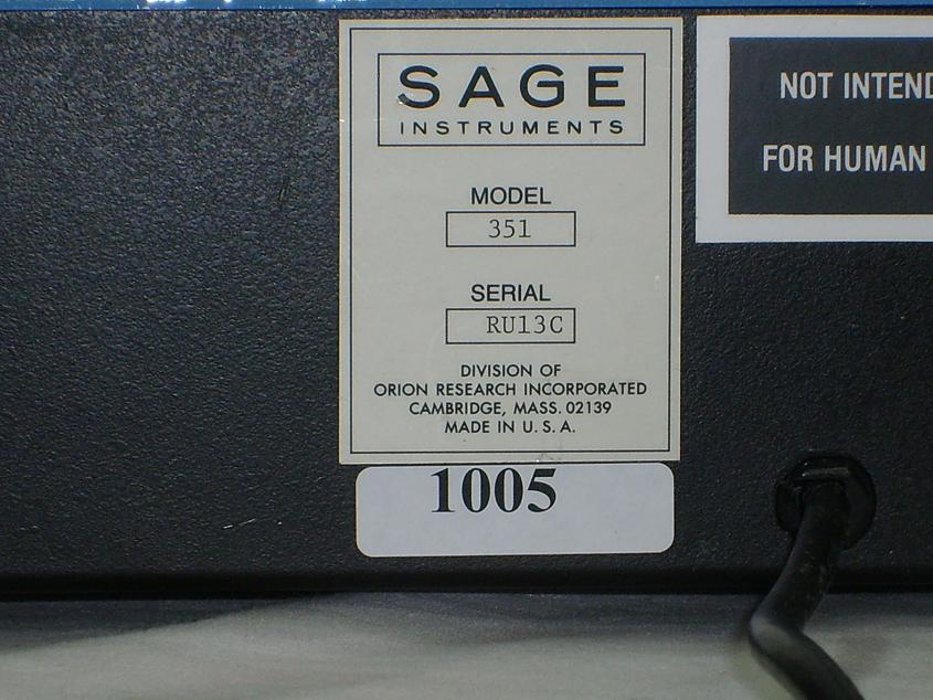 1005: Sage 351 Syringe Pump, Pump, Sage Instruments