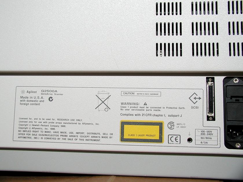 1661: HP GenArray Scanner, DNA Related, HP Hewlett Packard