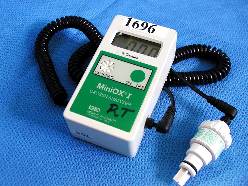 1696: MSA MiniOX I Oxygen Analyzer, Gas Chromatography, MSA Medical Products