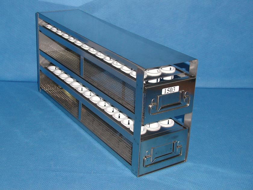 1503: Upright Freezer Drawer Racks for Blood Sample Tubes, Miscellaneous Lab Items, Bio Express