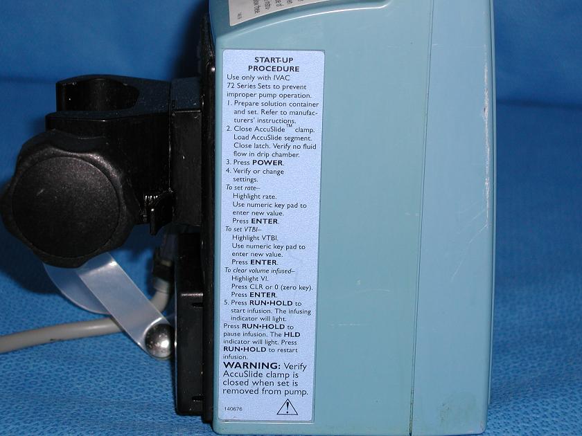 1289: Alaris Volumetric Infusion Pump, Clinic and Hospital instrument, ALARIS Medical Systems