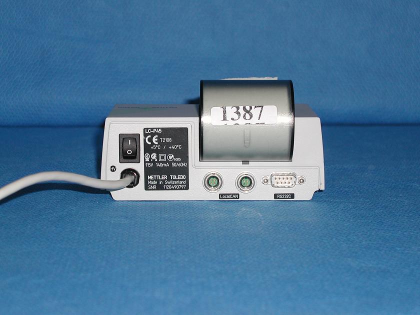 1387: Mettler - Toledo LC - P45 Data Printer, Chart Recorder / Integrator / Printer, Mettler Toledo