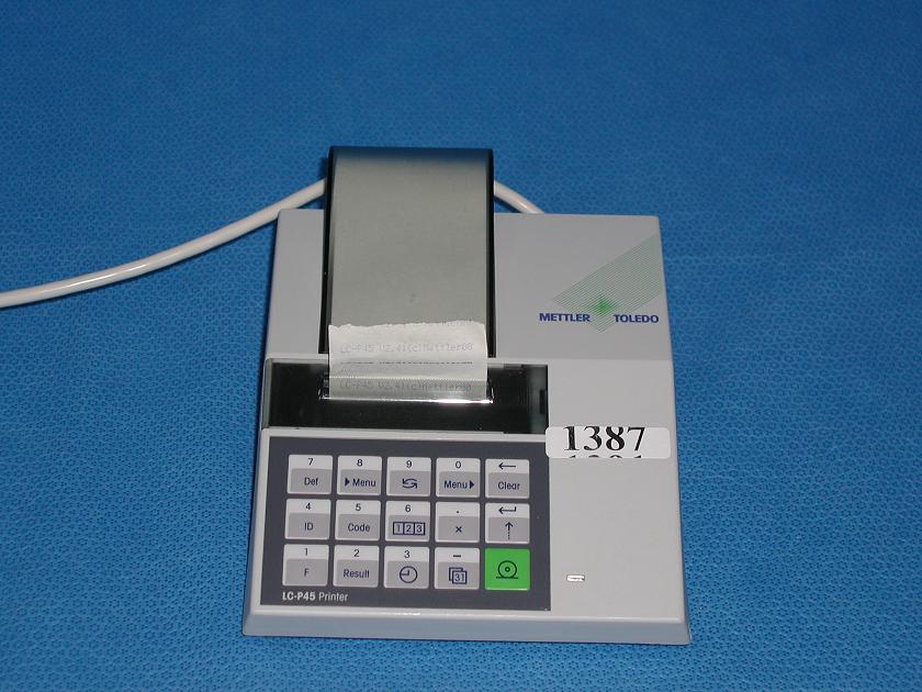 1387: Mettler - Toledo LC - P45 Data Printer, Chart Recorder / Integrator / Printer, Mettler Toledo