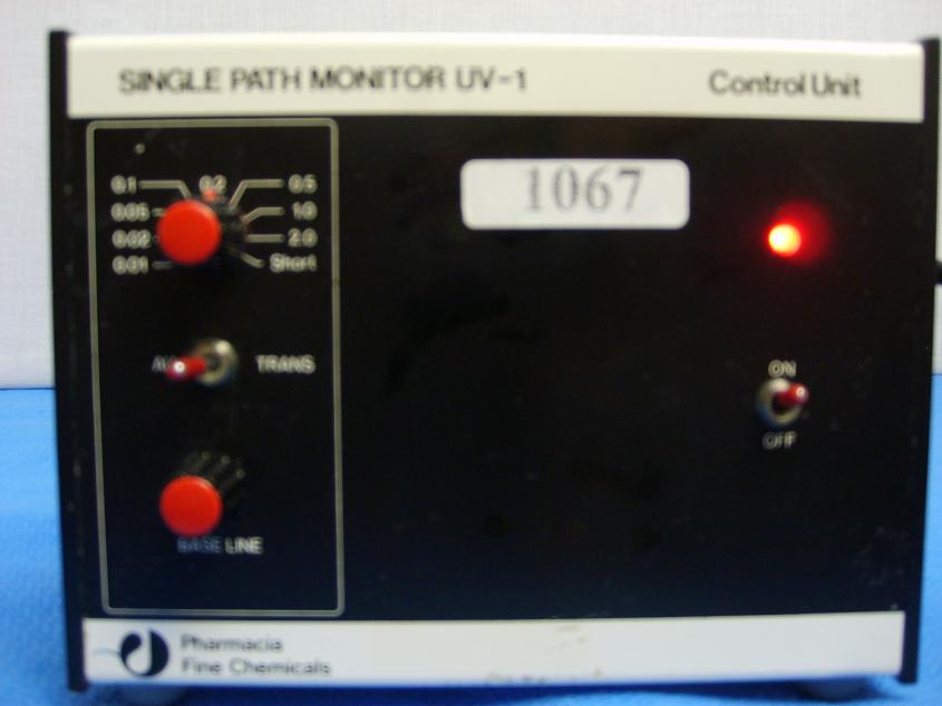 1067: Pharmacia Single Path Monitor UV-1, HPLC / FPLC, Pharmacia Fine Chemicals