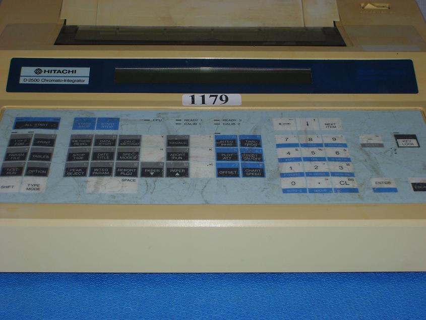 1179: Hitachi D-2500 Chromato Integrator, Chart Recorder / Integrator / Printer, Hitachi