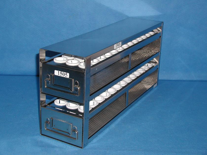 1505: Upright Freezer Drawer Racks for Blood Sample Tubes, Miscellaneous Lab Items, Bio Express