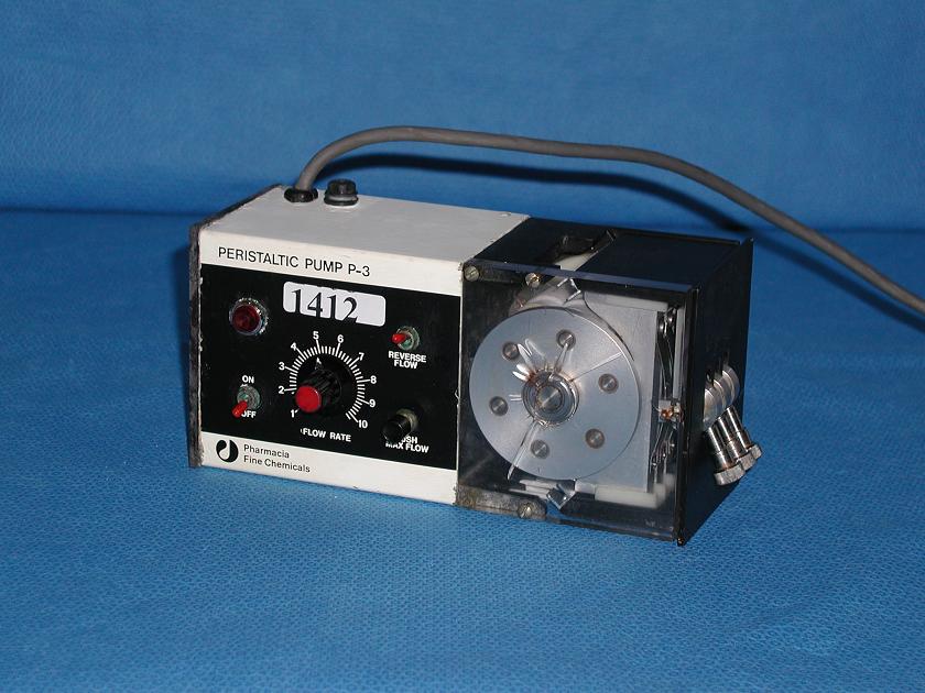1412: Pharmacia P - 3 Peristaltic Pump, HPLC / FPLC, Perkin Elmer