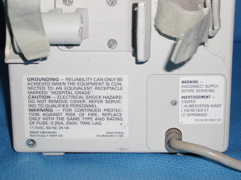 1299: Abbott PCA Plus II Infuser, Clinic and Hospital instrument, Abbott Laboratories