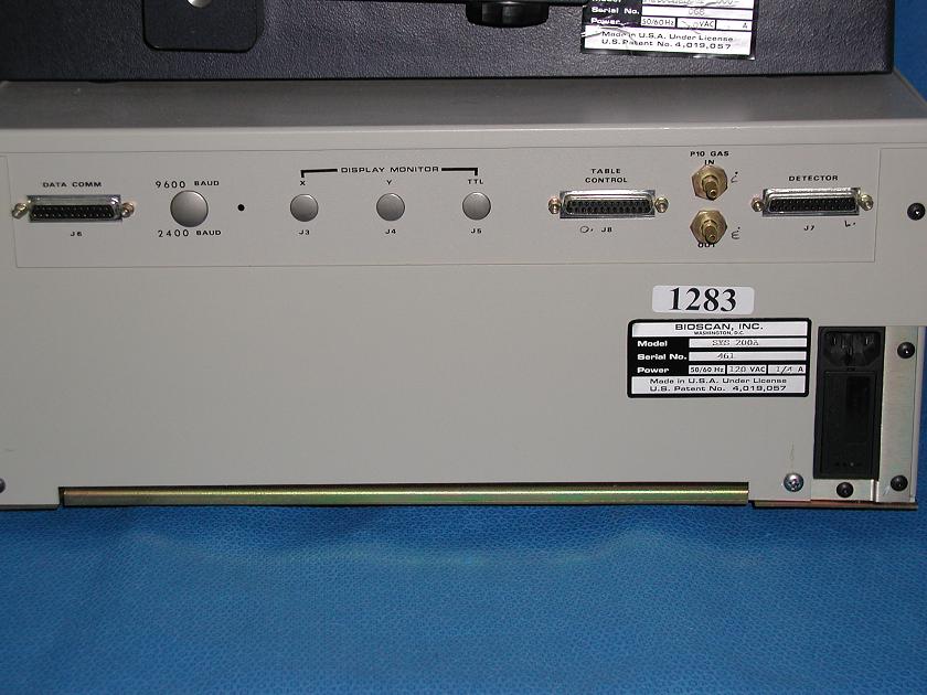 1283: BioScan System 200 Emaging Scanner, Particle Counter / Sizer / Analyzer, Bioscan