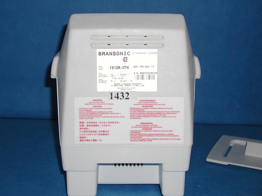 1432: Branson 1510 Ultrasonic Cleaner, Ultrasound, Branson Cleaning Equipment