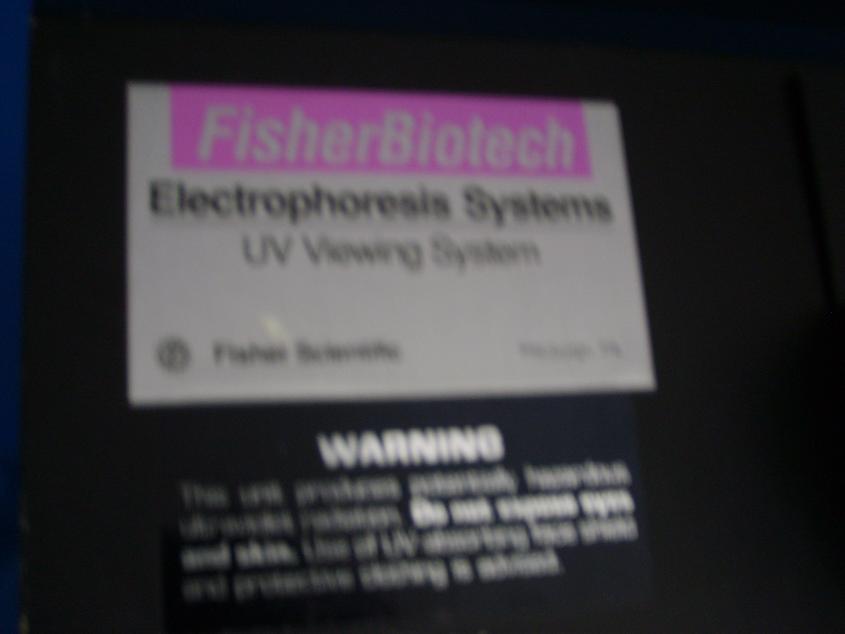 1201: Spectroline UV Viewing System, Electrophoresis, Spectroline
