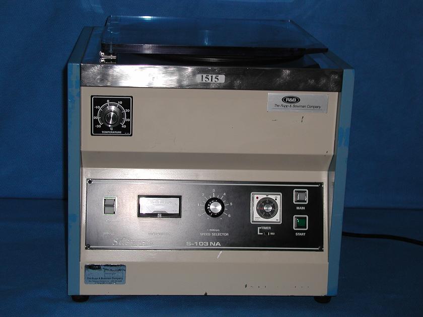 1515: Silencer S - 103 NA Refrigerated Centrifuge, Centrifuge, Rupp  Bowman