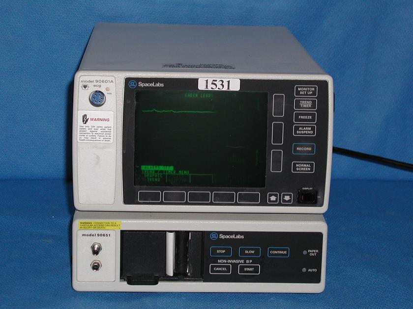 1531: SpaceLabs 90601A - 11 ECG / EKG, ECG / EKG / Monitors, SpaceLabs Healthcare
