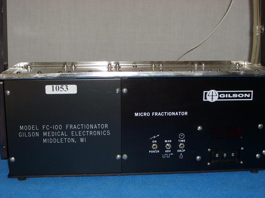 1053: Gilson FC-100K Micro Fractionator, HPLC / FPLC, Gilson Medical Electronics