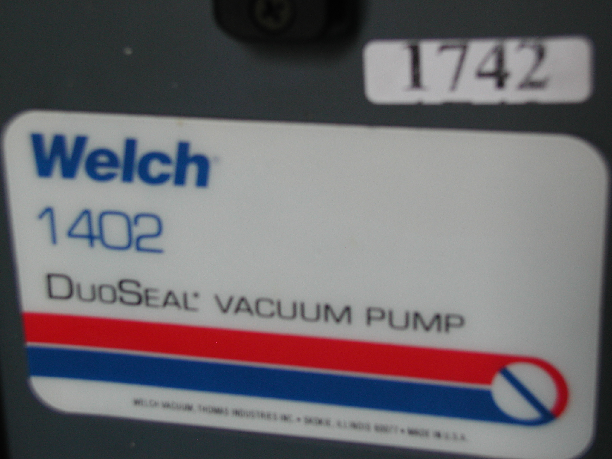 1742: Welch 1402 Vacuum Pump, Pump, Welch Vacuum Technology