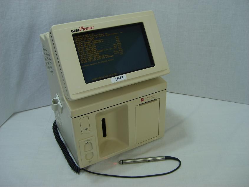 1043: Blood Gas - Electrolyte Analyzer, Blood Gas / Chemistry Analyzer, GEM Premier