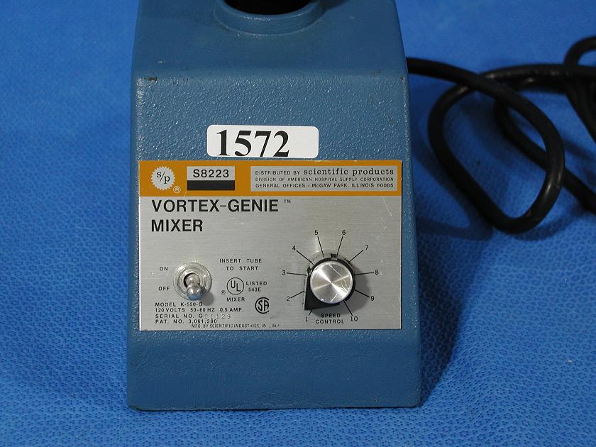 1572: Fisher Scientific Vortex - Genie Mixer, Shaker / Rotator / Mixer / Vortexer, Scientific Industries