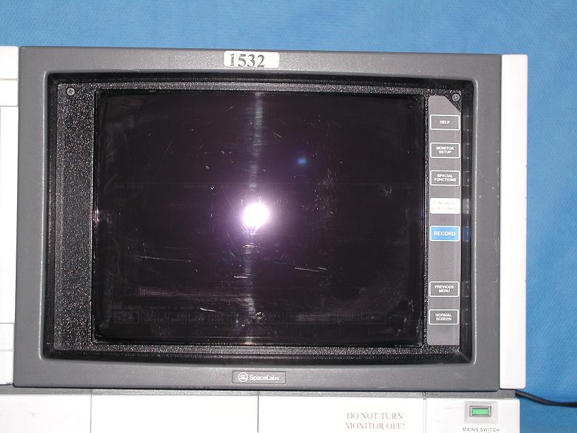 1532: SpaceLab Monitor, ECG / EKG / Monitors, SpaceLabs Healthcare