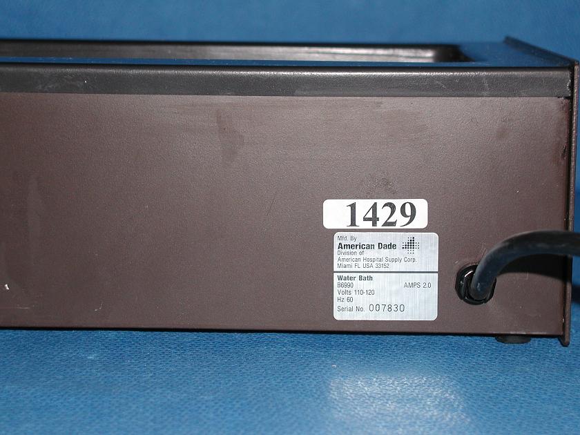 1429: Tek - Pro B6990 Water Bath, Water Bath / Circulator, American Dade