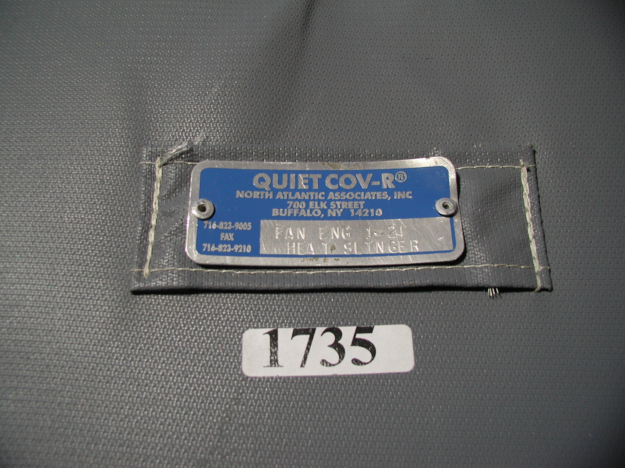 1735: Gas Pipe Thermal Cover, Industrial Items, North Atlantic Associates