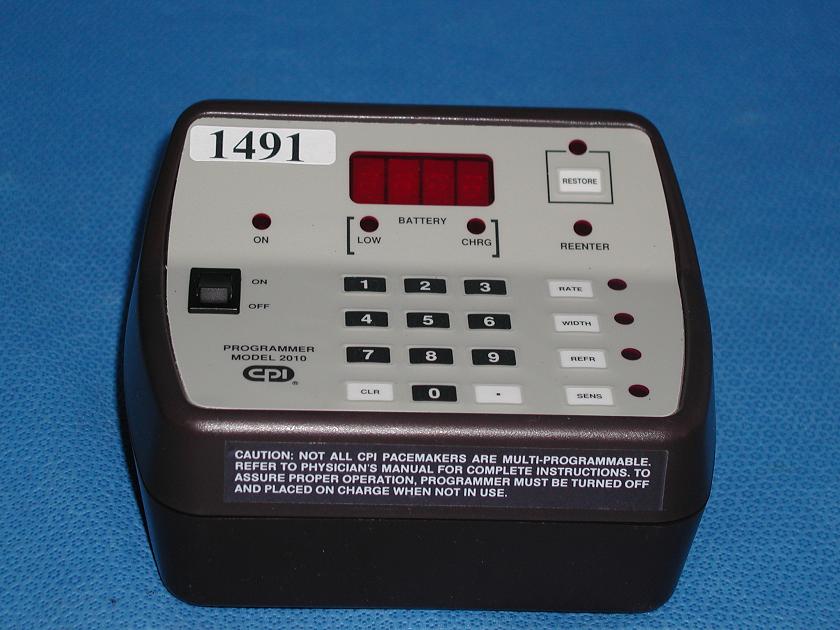 1491: Pacemaker 2010 Programmer, Clinic and Hospital instrument, CPI Cardiac Pacemakers