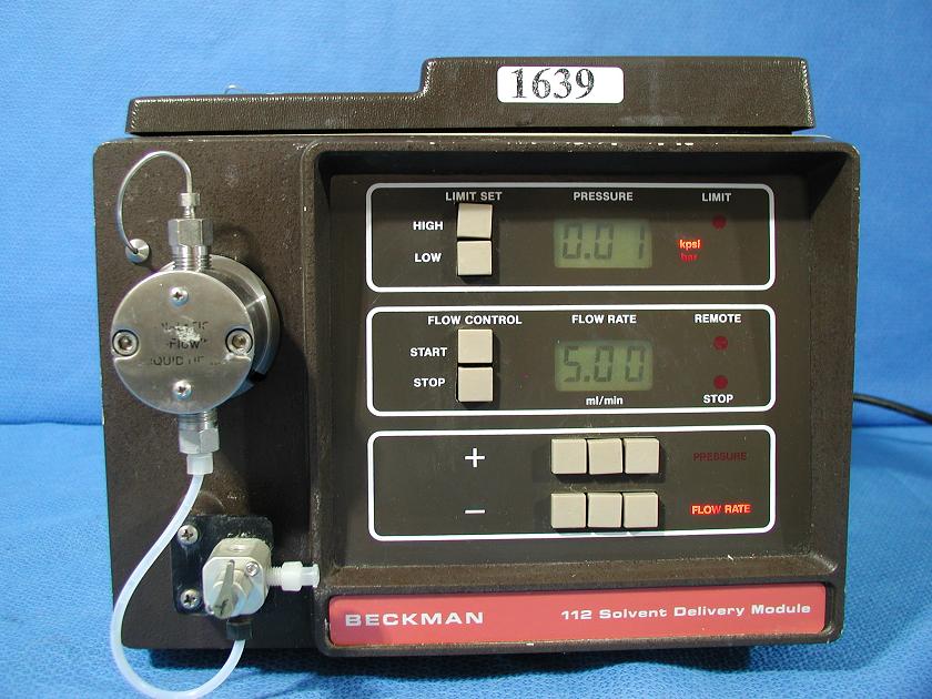 1639: Beckman 112 Solvent Delivery Module, HPLC / FPLC, Beckman Instruments