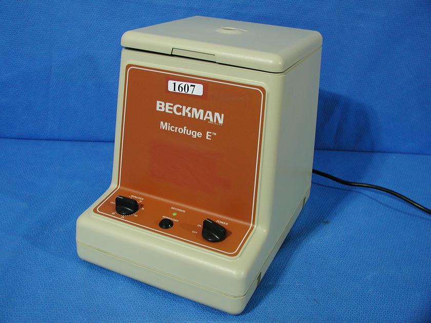 1607: Beckman Microfuge E, Centrifuge, Beckman Instruments