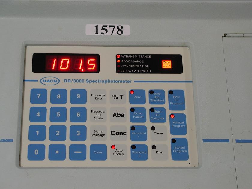 1578: Hach DR - 3000 Spectrophotometer, Spectrometer / Spectrophotometer, Hach