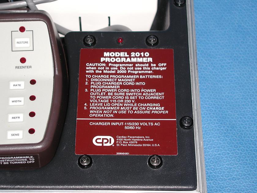 1491: Pacemaker 2010 Programmer, Clinic and Hospital instrument, CPI Cardiac Pacemakers