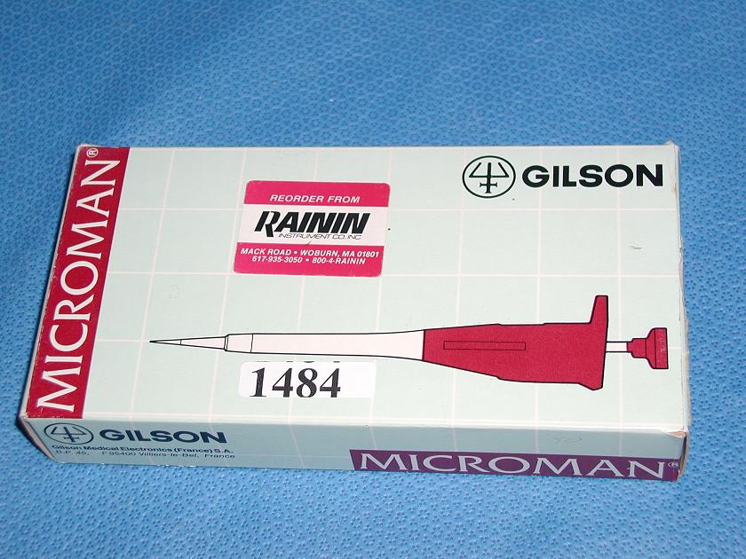 1484: Gilson Microman Pipettete, Pipettor, Gilson Medical Electronics