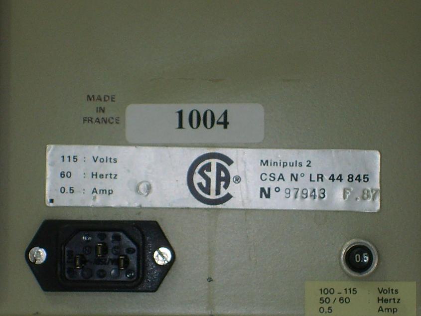 1004: Beckman MiniPlus 2 Peristaltic Pump, Pump, Beckman Instruments