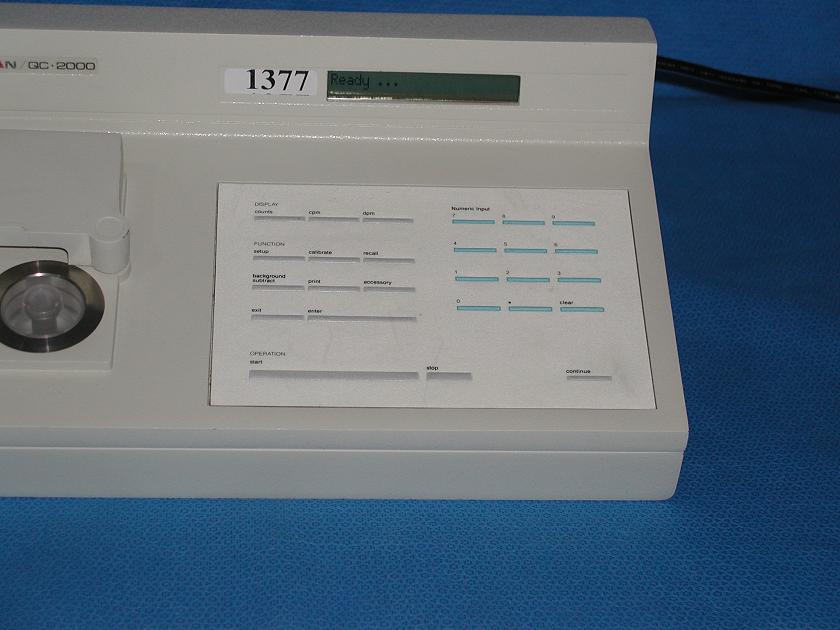 1377: Bioscan QC 2000 Single Well Gamma Particle Counter with Printer, Particle Counter / Sizer / Analyzer, Bioscan