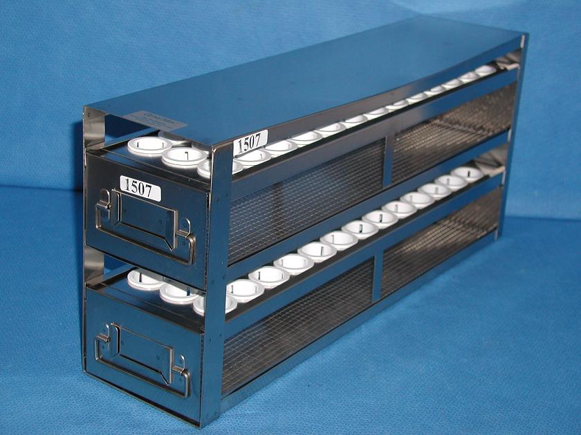 1507: Upright Freezer Drawer Racks for Blood Sample Tubes, Miscellaneous Lab Items, Bio Express
