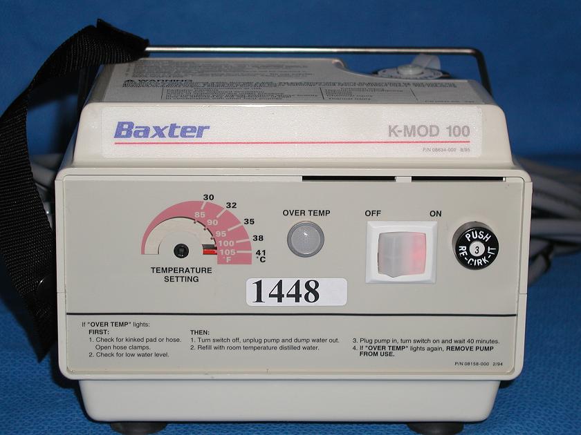1448: Baxter Heat Therapy Pump, Clinic and Hospital instrument, Baxter Healthcare