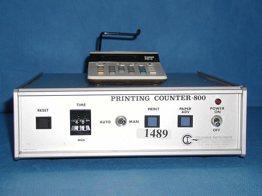1489: Columbus 800 PC - 2 Printing Counter, Chart Recorder / Integrator / Printer, Columbus Instruments