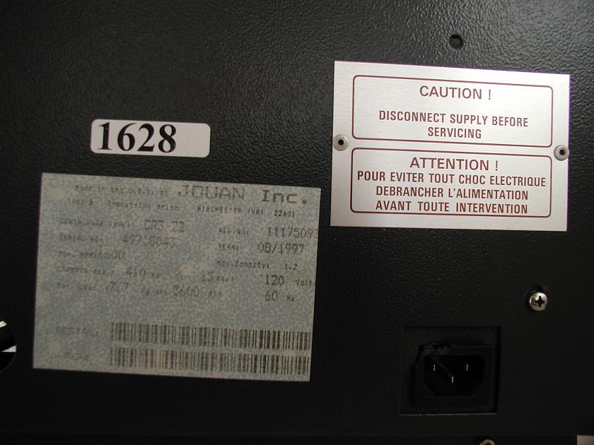 1628: Jouan CR3 - 22 Centrifuge, Centrifuge, ABI Analytical