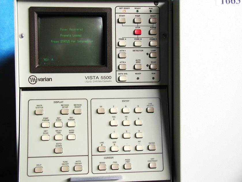1663: Varian VISTA 5500 Liquid Chromatograph, Gas Chromatography, Varian