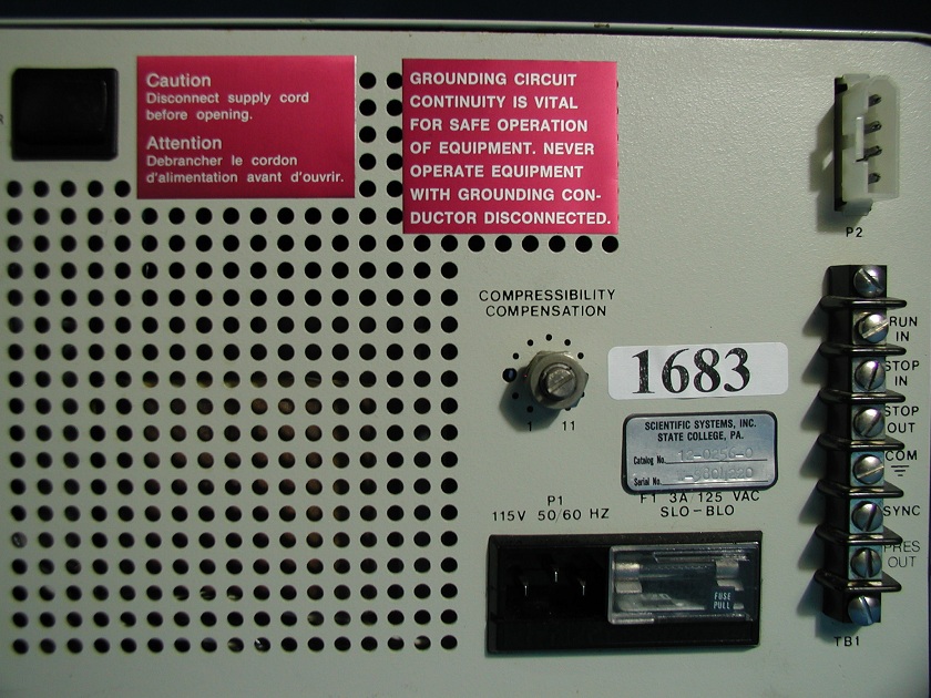 1683: SSI 222B HPLC Pump, HPLC / FPLC, SSI Scientific Systems