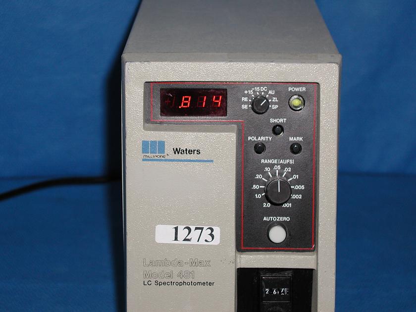 1273: Waters 481 LC Spectrophotometer, Spectrometer / Spectrophotometer, Waters