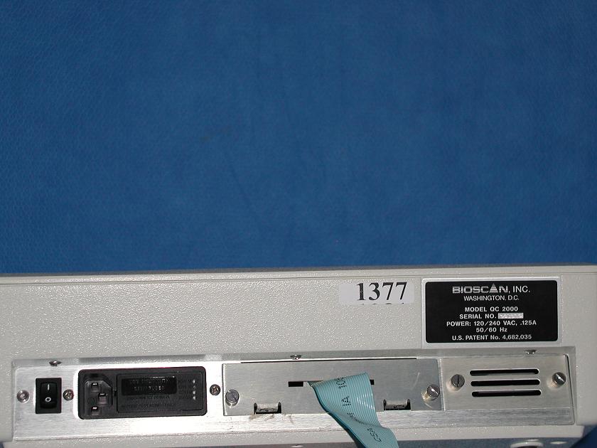 1377: Bioscan QC 2000 Single Well Gamma Particle Counter with Printer, Particle Counter / Sizer / Analyzer, Bioscan
