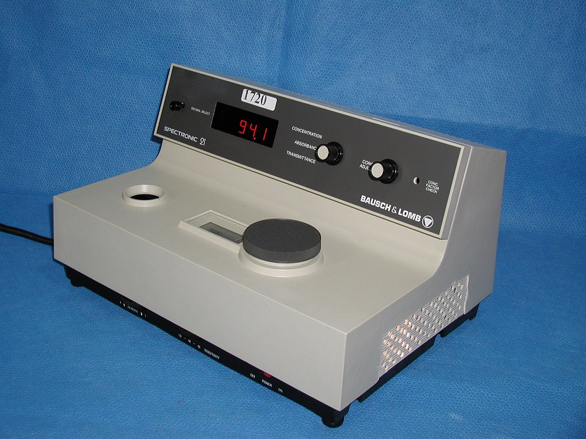 1720: Bausch & Lomb Spectronic 21, Spectrometer / Spectrophotometer, Bausch  Lomb