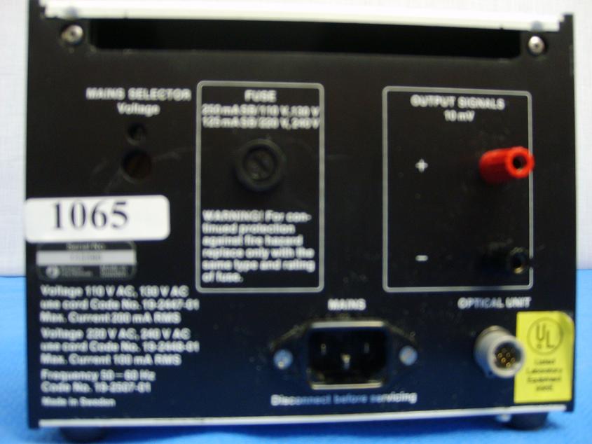 1065: Pharmacia Single Path Monitor UV-1, HPLC / FPLC, Pharmacia Fine Chemicals