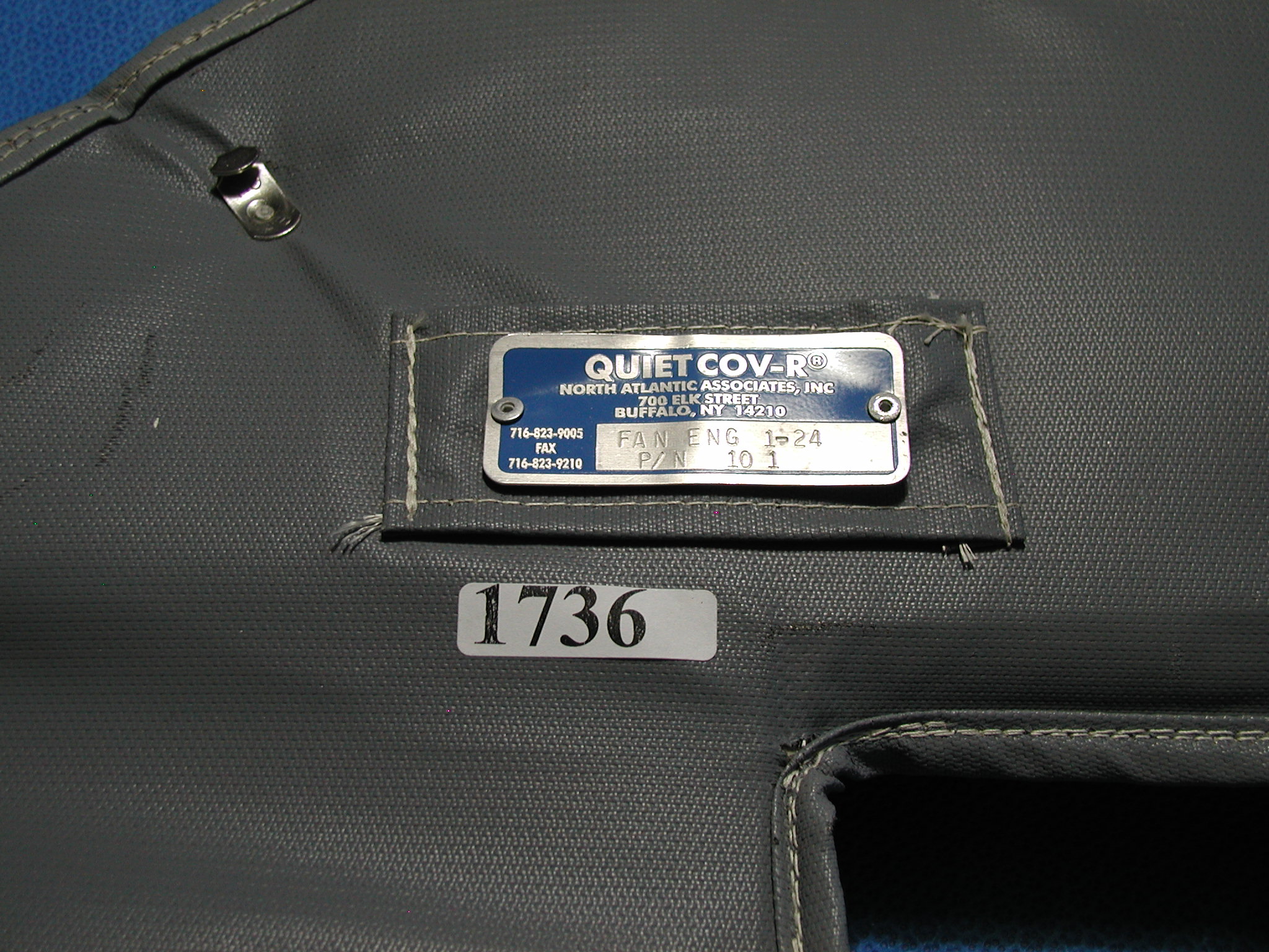 1736: Gas Pipe Thermal Cover, Industrial Items, North Atlantic Associates