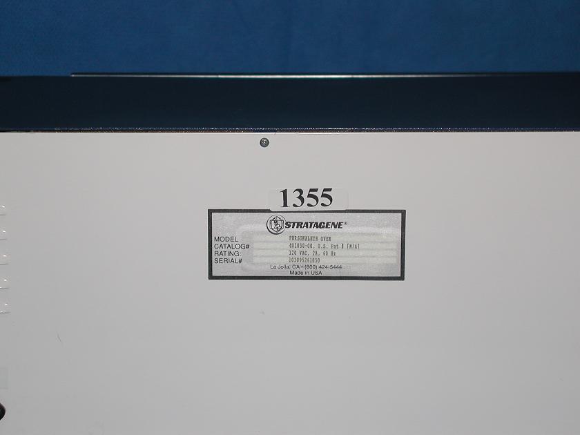 1355: Stratagene Hybridization Oven, Incubator / Oven, Stratagene